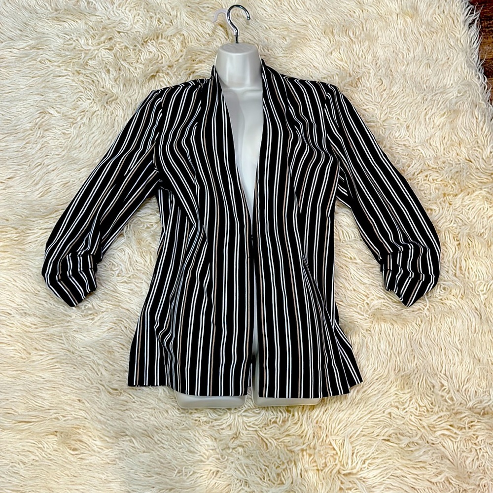 Pin striped blazer jacket